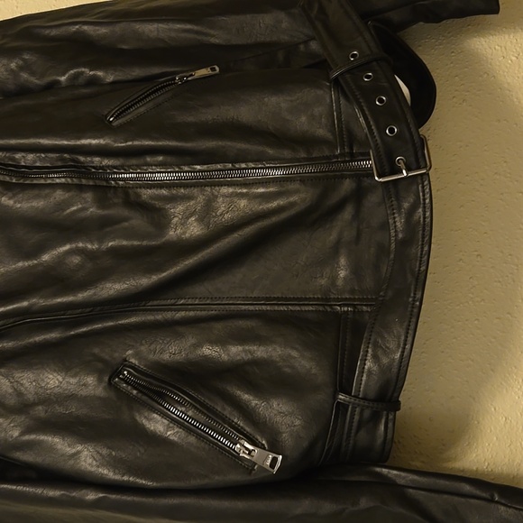 Faux Leather Moto Jacket Elodie XL - Picture 3 of 6